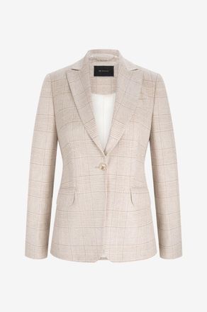 Kiton Karierter Blazer aus Wolle und Kaschmir