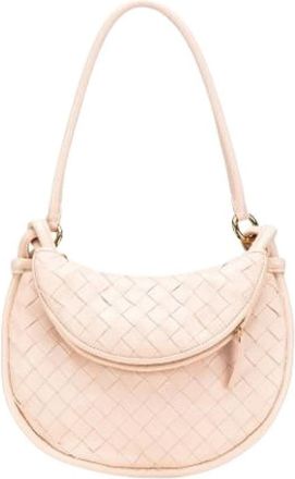 Bottega Veneta Pre-owned Gemelli Schoudertas - Dames - Vintage Schoudertas - Roze - ONE Size - Leer - Vintage
