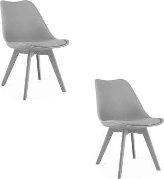 OEM Silla Mark - Gris / Patas Grises X 2