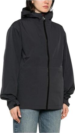 H2O Jas met capuchon en ritssluiting - Dames - Jassen - Blauw - Maat: S Zijde