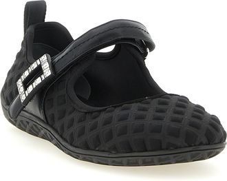 Roger Vivier Womens Black Polyamide Ballet Flats
