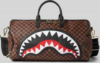 Sprayground Weekender im Allover-Look Modell SAWTOOTH SHARKS IN PARIS in Dunkelbraun, Größe 1