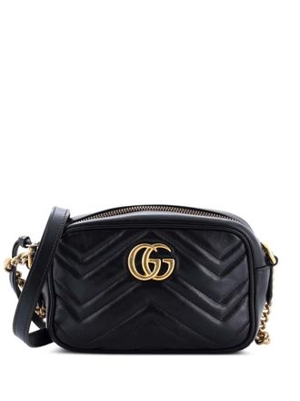Gucci GG Marmont Shoulder Bag Matelasse Leather Mini crossbody bag - Nero