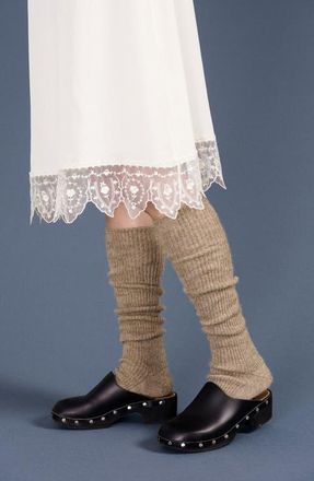 Hansel From Basel Baby Alpaca Blend Knee High Socks in Oatmeal at Nordstrom