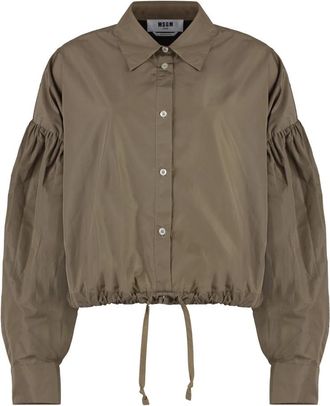 Msgm Blouses & Shirts - Dames - Overhemden - Beige - M - Overhemden