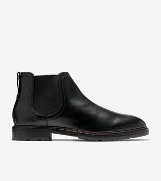 Cole Haan Mens Stockbridge Chelsea Waterproof Boots - Black Size 10.5