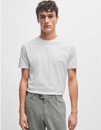 HUGO BOSS Mens Hbb Thompson Tonal Logo T-Shirt - White - Size: 3X large