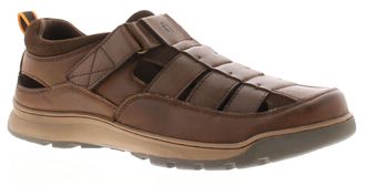 Hush Puppies Mens Sandals Comfortable Rucker Leather brown - Size UK 14