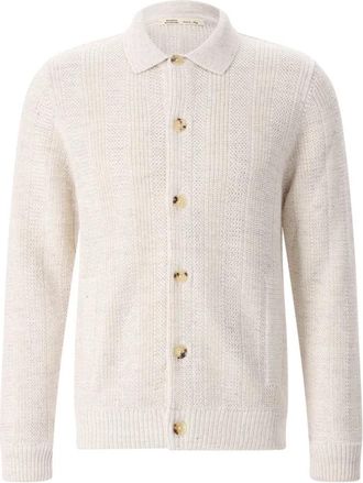 Maurizio Baldassari Cardigans - Heren - Vesten - Beige - XL - Wol - Truien & Vesten