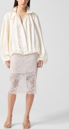 Rotate Womens Openwork lace pencil skirt