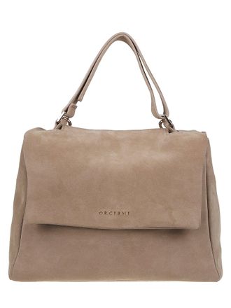 Orciani Sveva Medium Structured Suede Handbag