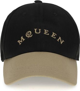 Alexander McQueen Logo Geborduurde Honkbalpet