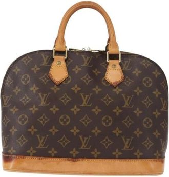 Louis Vuitton Pre-owned Handbags, female, Brown, Size: ONE SIZE Pre-owned Vintage Canvas Handbag
