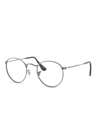 Ray-Ban round-frame glasses - unisex - Metal/Acetate - 50 - Silver