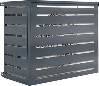 IDMarket Copertura Per Condizionatore DAria In Metallo Grigio Antracite Per Unit&agrave; Esterna 95 X 50 X 80 Cm