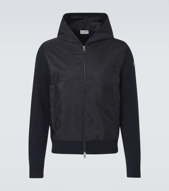 Moncler Chaqueta Tricot en mezcla de algod&oacute;n