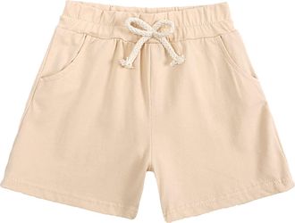 Generic Toddler Baby Basic Jogger Running Shorts Boys Summer Cotton Casual Active Breathable Shorts for Girls Pull on Jogger Athletic Sports Pants Loose Size 
