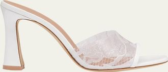 Malone Souliers 90mm Roxanna Lace Mule Sandals
