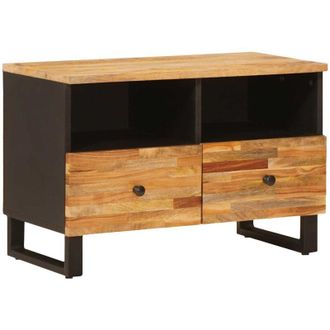 vidaXL TV Cabinet with Storage Brown 70 x 33 x 46 cm Solid Mango Wood vidaXL