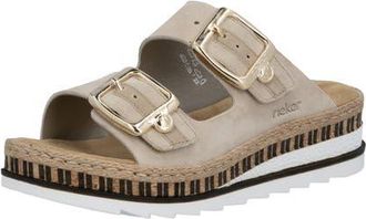 Rieker Regina 55 Slide Sandal in Reh/Shell at Nordstrom, Size 7-7.5Us