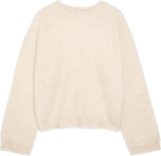 Brunello Cucinelli Brushed Wool-blend Jumper - Cream - XS (UK6 / XS)