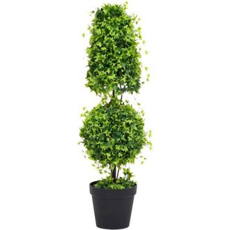 vidaXL Pianta di Bosso Artificiale con Vaso Verde 100 cm - Vidaxl
