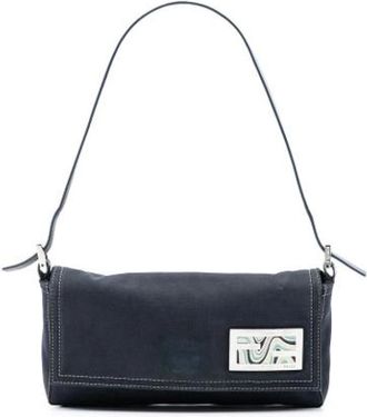 Fendi Pre-owned Shoulder Bags, female, Blue, Size: ONE SIZE Pre-owned Vintage Shoulder Bag