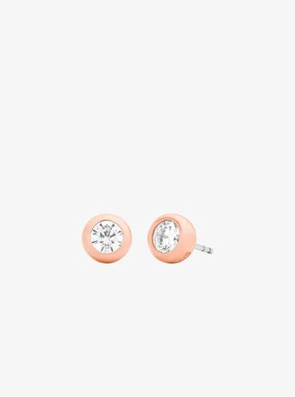 Michael Kors Round Stone Stud Earrings