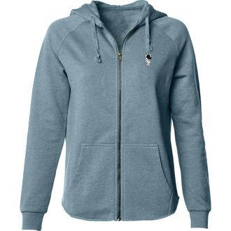 Dalix Astronaut Zip Fleece Hoodie in Misty Blue at Nordstrom, Size Xx-Large