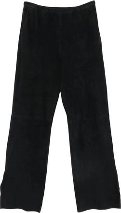 Forte_Forte Wijde broek - Dames - Wijde Broeken - Zwart - S - Su&egrave;de - Broeken