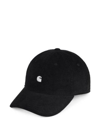 Carhartt Work in Progress Black Logo Baseball Cap