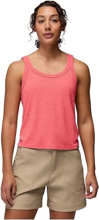 Prana Cozy Up Scoop Tank Top Womens Clothing Guava : LG (Womens 12-14), Hemp/Lyocell/Polyester