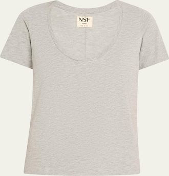 NSF Tally Fitted U-Neck Tee