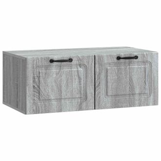 vidaXL Mueble Para Tv De Pared Gris Sonoma 78,5 X 41 X 30 Cm Vidaxl