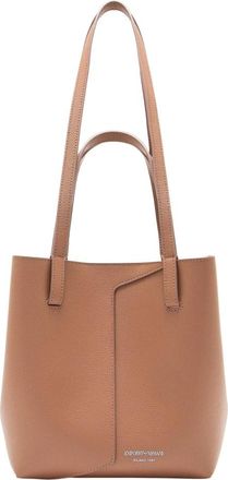 Emporio Armani Bolso tote peque&ntilde;o de piel - Bags - Mujer - Marr&oacute;n - ONE SIZE
