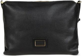 Marc Ellis textured plaque clutch bag - Black