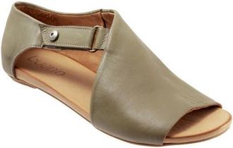 Bueno Kale Flat Sandal in Sage Leather at Nordstrom, Size 10.5-11Us