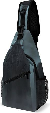Generic Three Witch Unisex Shoulder Bags Casual Crossbody Chest Bag Sling Backpack for Hiking Cycling Travel