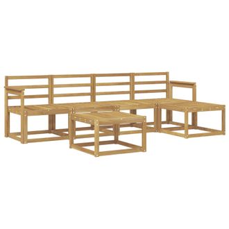 vidaXL Conjunto De Sof&aacute;s De Exterior 6 Pcs Blanco 59 X 59 X 37 Cm Vidaxl