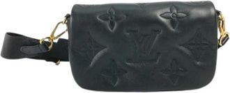 Louis Vuitton Vintage, unisex, Zwart, ONE Size, Leer, Pre-owned Bubblegram Wallet on Strap