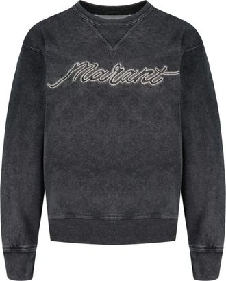 Isabel Marant Hoodies & sweatvesten, Dames, Zwart, S, Katoen, Rise Sweatshirt