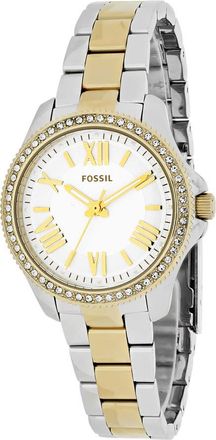 Fossil Cecile Quartz White Dial Ladies Watch AM4579