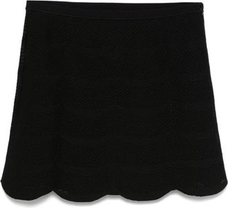 Tom Ford Black Knitted Mini Skirt