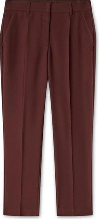 Motivi Regular broek met persplooi - Dames - Slim Fit Broeken - Bruin - M - Katoen - Broeken