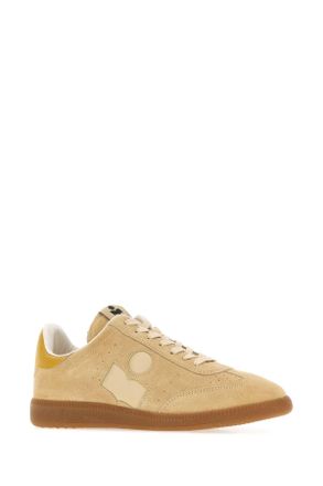 Isabel Marant Womens Beige Suede Bryce Sneakers Beigegoldenyellow