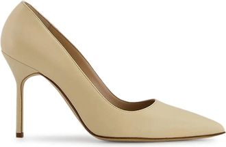 Manolo Blahnik Pumps in pelle 105mm - Toni neutri
