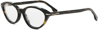 Fendi Selleria Havana Cat Eye Optische Brilmontuur - Dames - Brillen - Veelkleurig - 53 MM - Accessoires