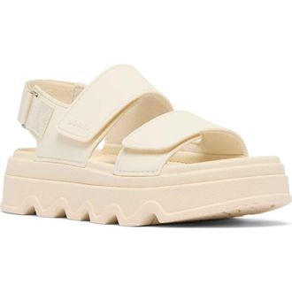Sorel Kinetic Sunchase Slingback Sandal in Chalk/Sea Salt at Nordstrom, Size 12