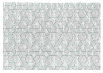 Rugs&Rugs Alfombra decorativa de algod&oacute;n con impresi&oacute;n digital gris 160x230 cm