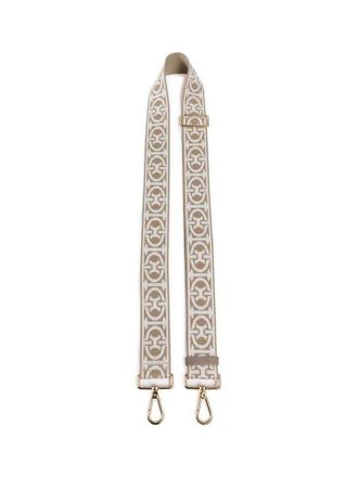 Coccinelle Monogram Ribbon Shoulder Strap - Beige